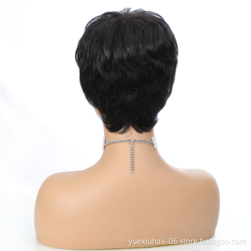 Wholesale Pixie Cut Human Hair Wigs, Pixie Cut Short Wig, Finger Wave Wig